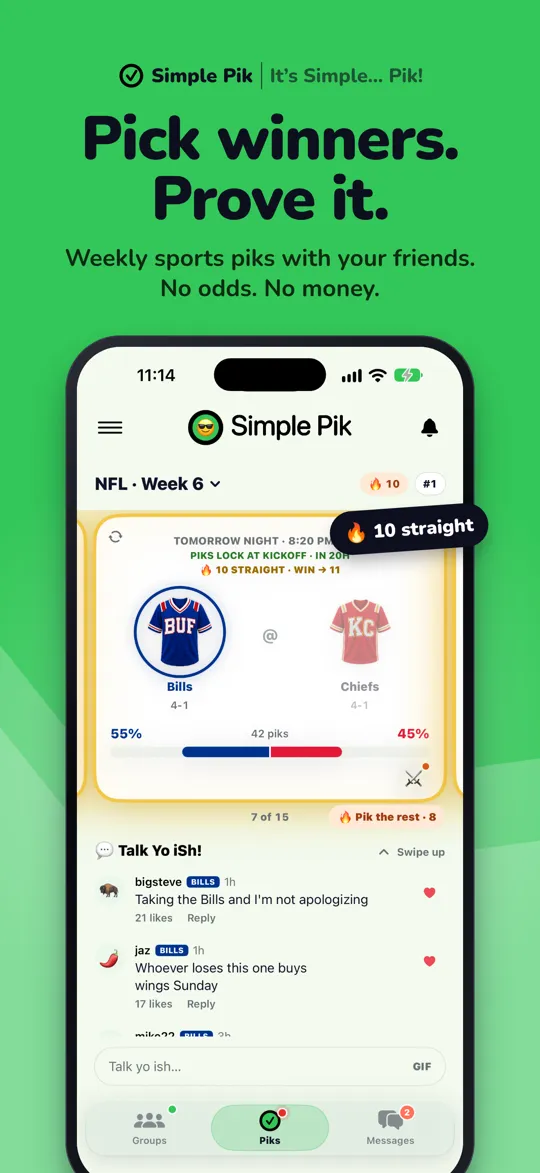 Pick winners. Prove it.